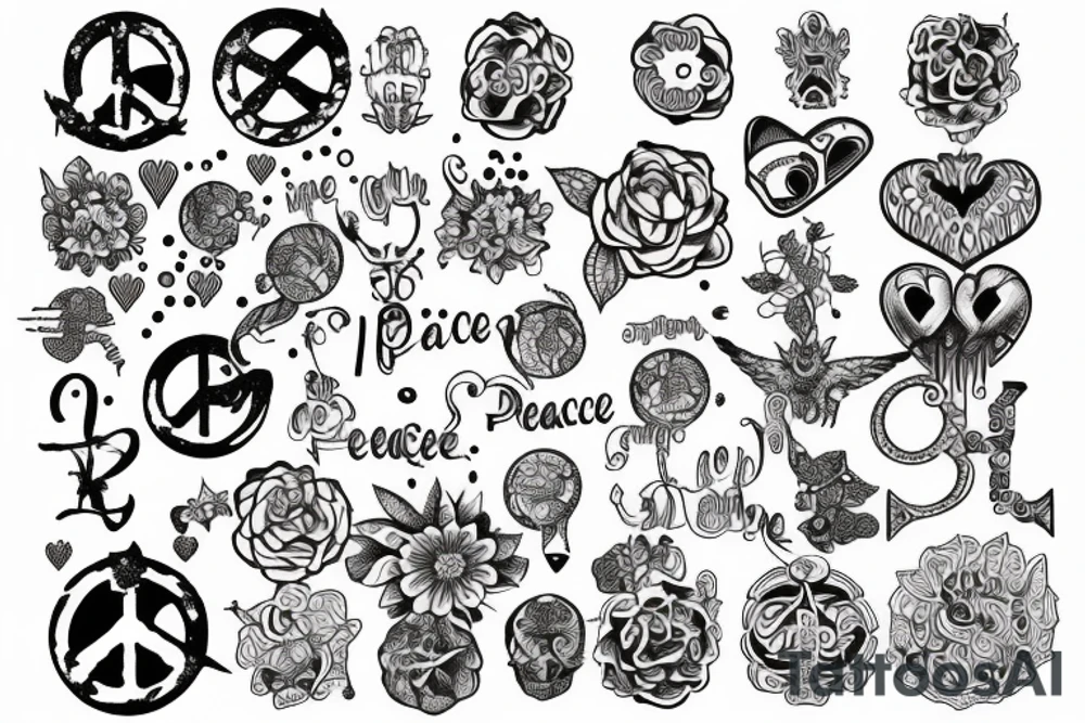 one peace tattoo idea