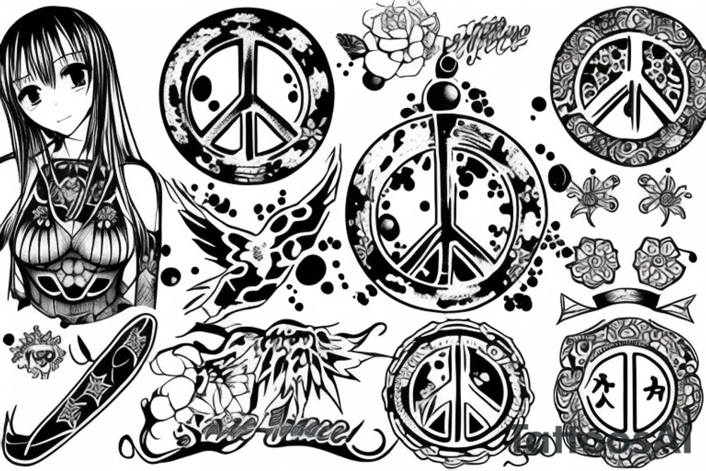 anime one peace tattoo idea