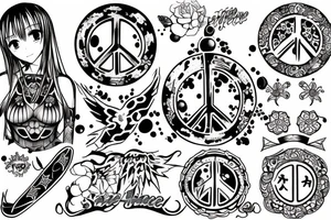 anime one peace tattoo idea