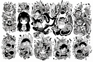 anime one peace tattoo idea