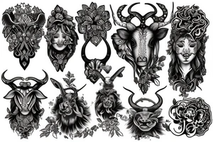 taurus goddess tattoo idea