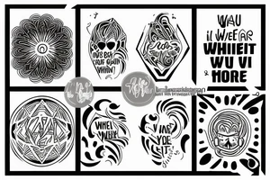 a tattoo with the words "I'll wear your sadness like it's mine" tattoo idea