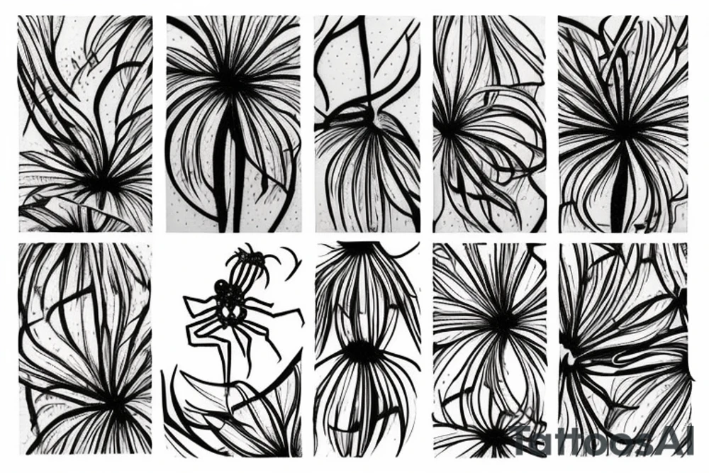 spider lily tattoo idea