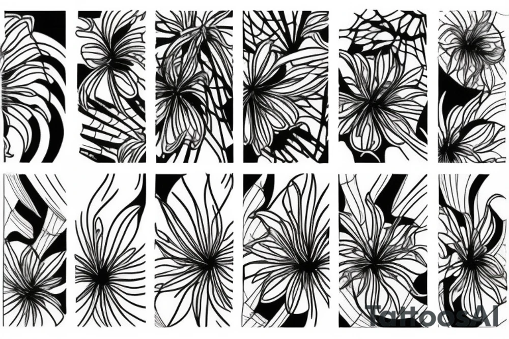 spider lily tattoo idea
