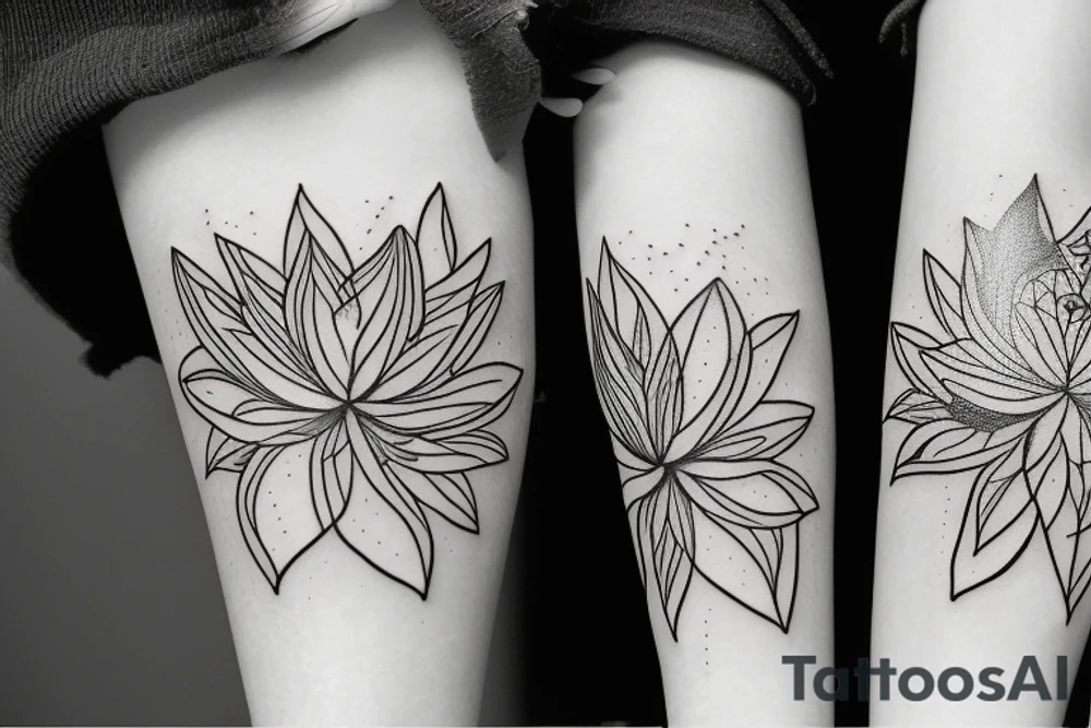 lotus flower with spider lily flower tattoo idea lotus flower with spider lily flower tattoo idea