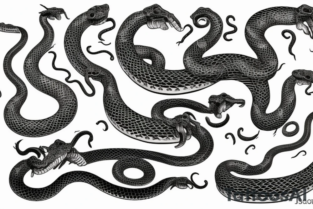 Naga snake tattoo idea