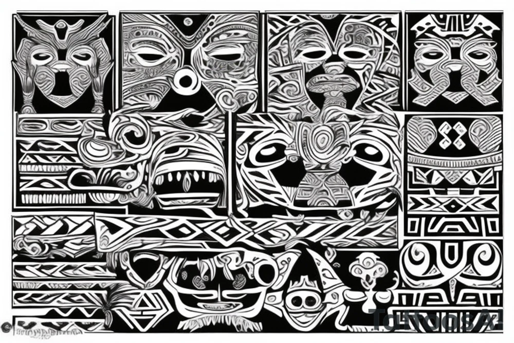 Filipino tribal tattoo idea