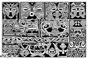 Filipino tribal tattoo idea