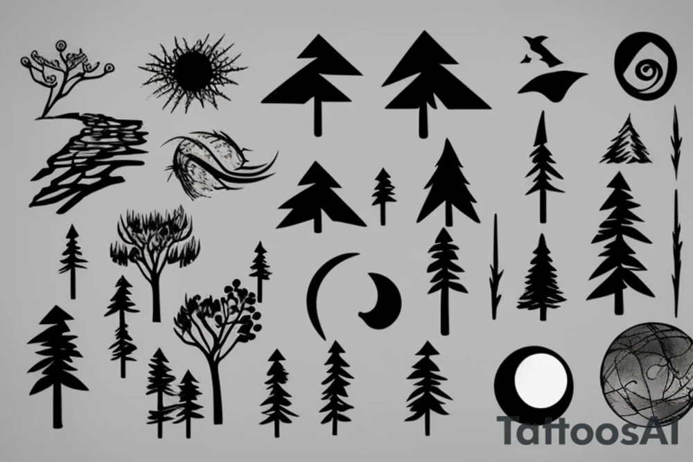environment and nature tattoo idea