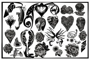 Human left lung tattoo idea