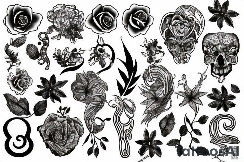 Human left lung tattoo idea