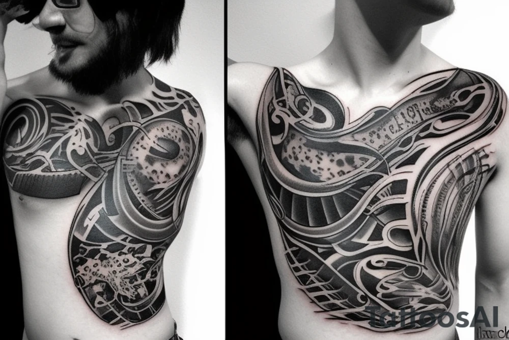 left lung tattoo idea