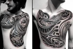 left lung tattoo idea