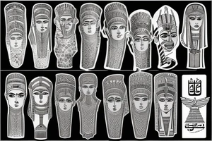 Egyptian Tats, that represent pain and integrity, also having a stronger sense in observation tattoo idea