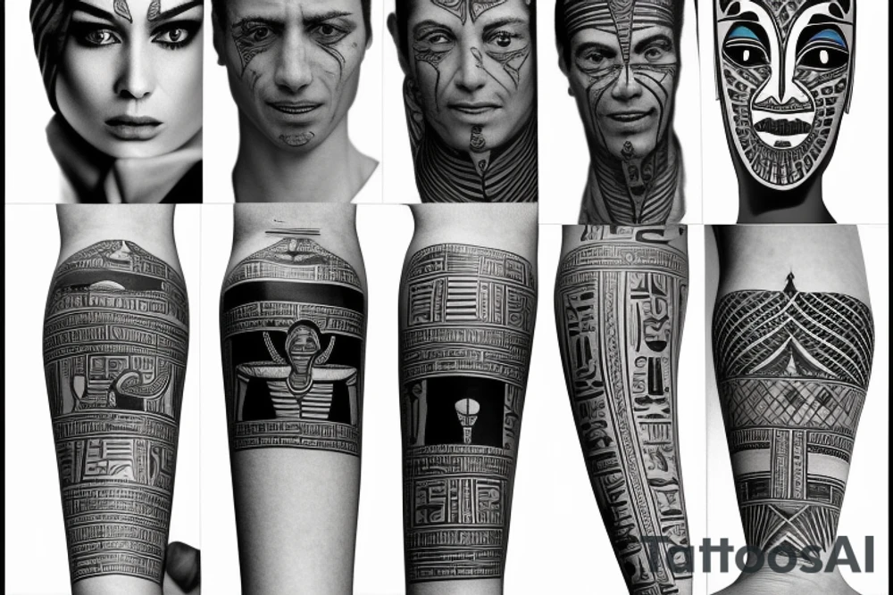 Egyptian Tats, that represent pain and integrity, also having a stronger sense in observation tattoo idea