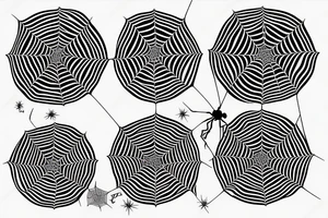 Earth in spiderweb tattoo idea