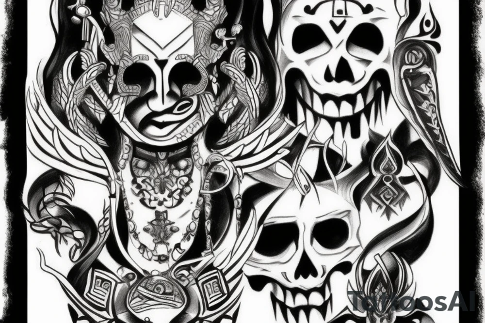 Perun god tattoo idea