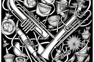 Trumpet tattoo idea