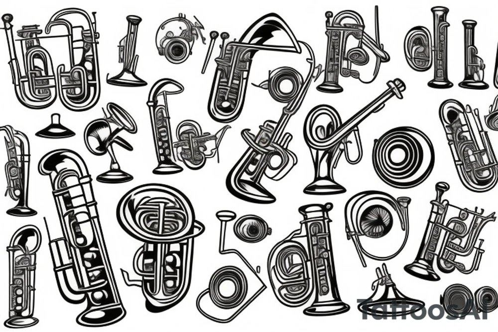 Trumpet tattoo idea