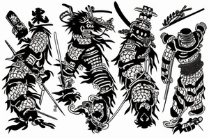 samurai centipede tattoo idea