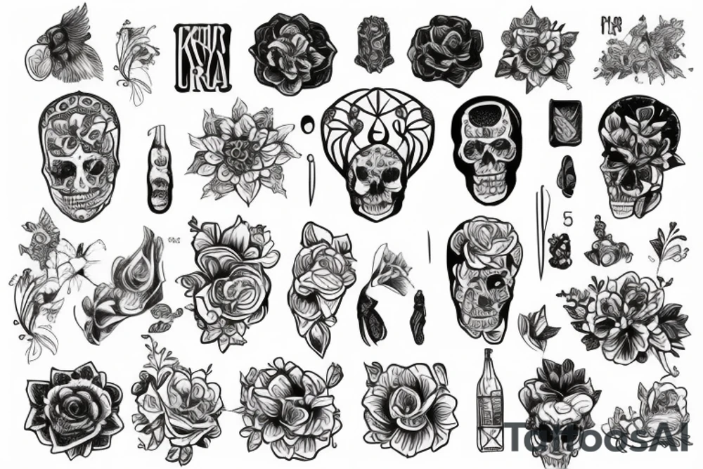 японская катана tattoo idea