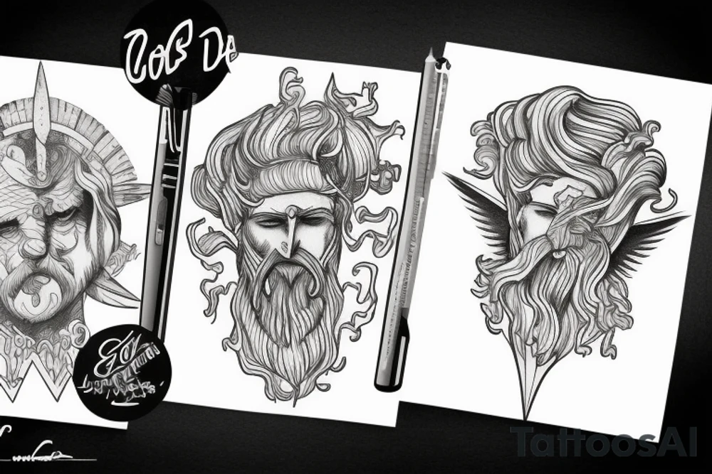 zeus god tattoo idea