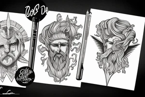 zeus god tattoo idea