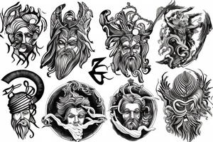 zeus god tattoo idea