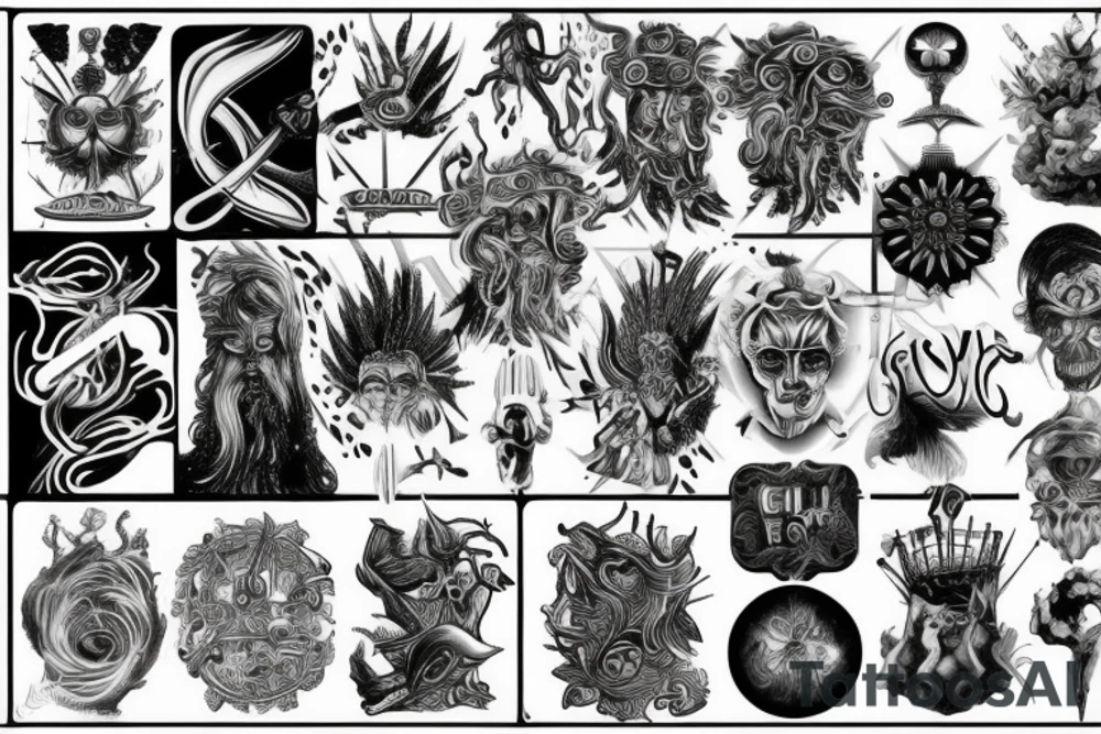 zeus god tattoo idea