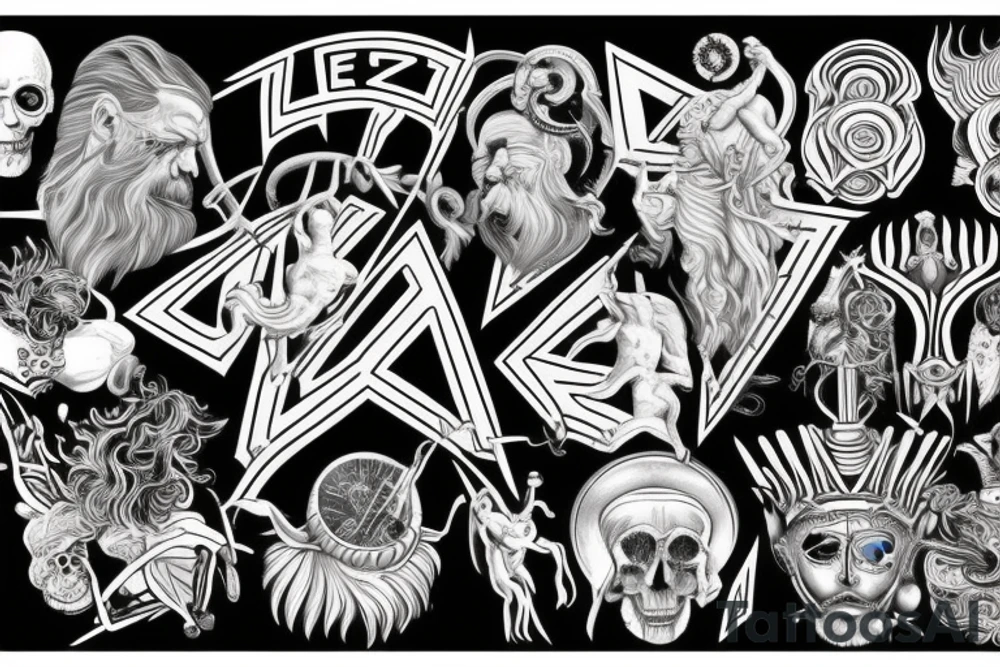 zeus god tattoo idea