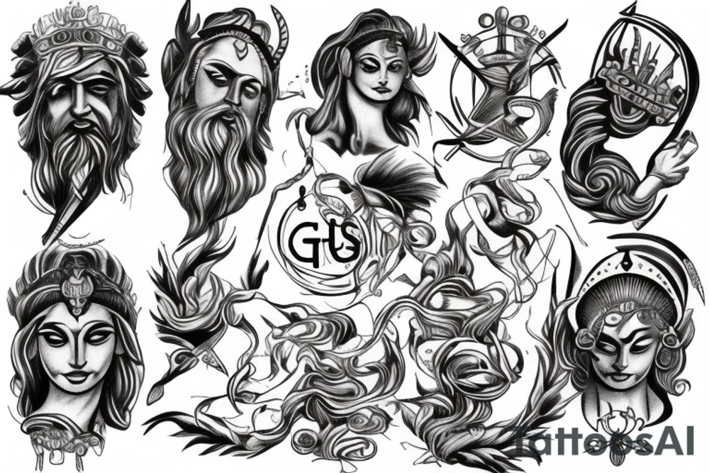 god zeus tattoo idea