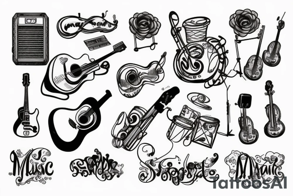 music sign tattoo idea