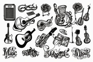 music sign tattoo idea