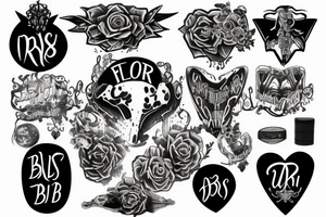 font for the word BBBOYS tattoo idea