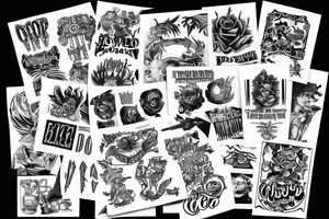 font for the word BBBOYS tattoo idea