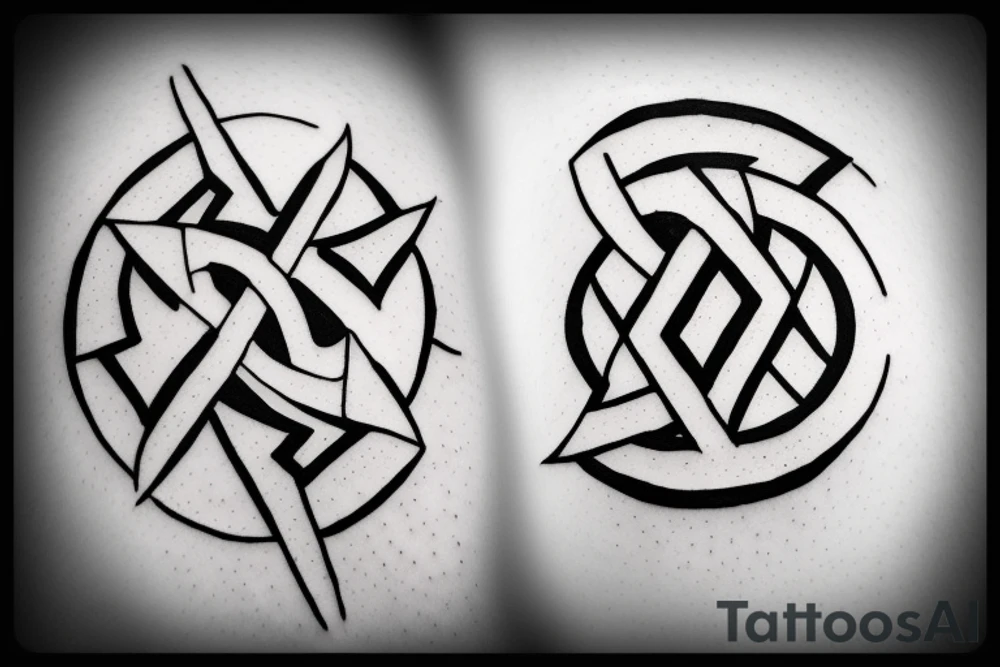 Nordic runes brotherhood tattoo idea