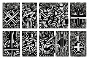 Nordic runes brotherhood tattoo idea