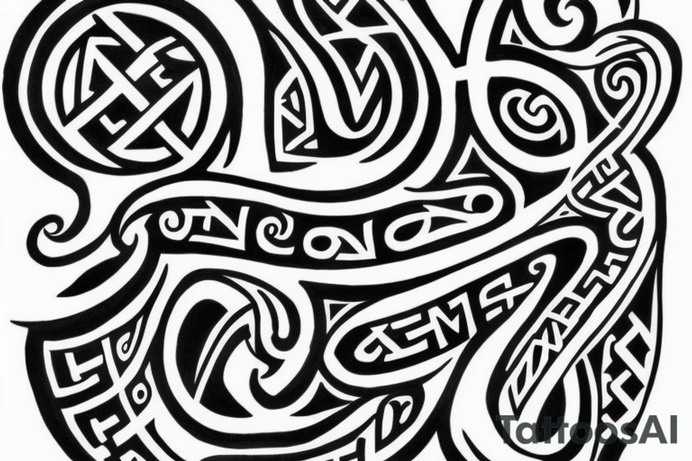 Tattoo for brother's inspired by nordic runes tattoo idea