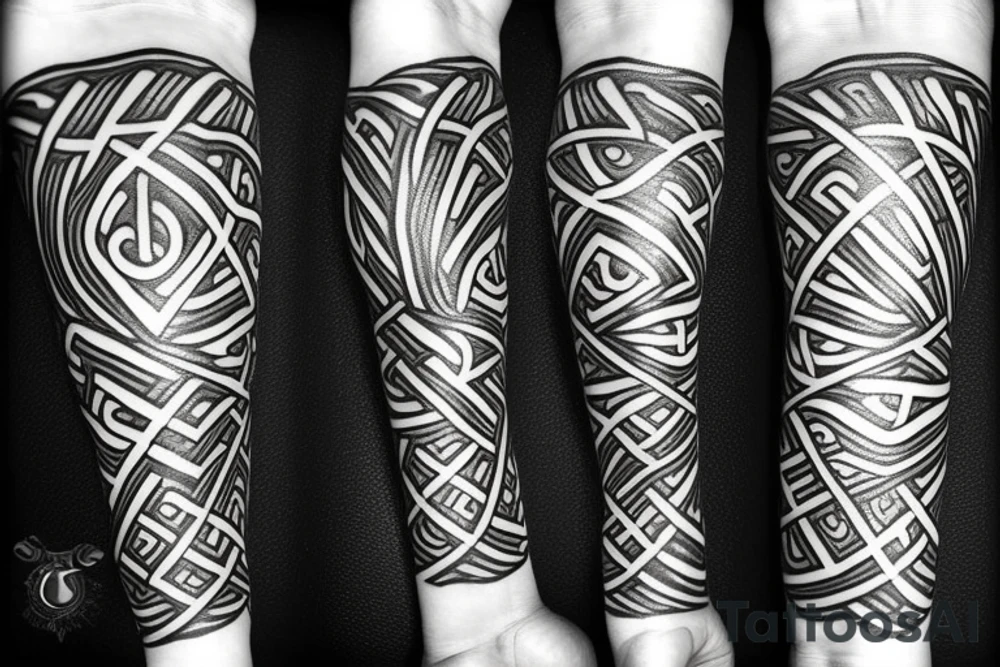 Tattoo for brother's inspired by nordic runes tattoo idea