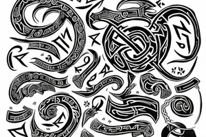 Tattoo for brother's inspired by nordic runes tattoo idea