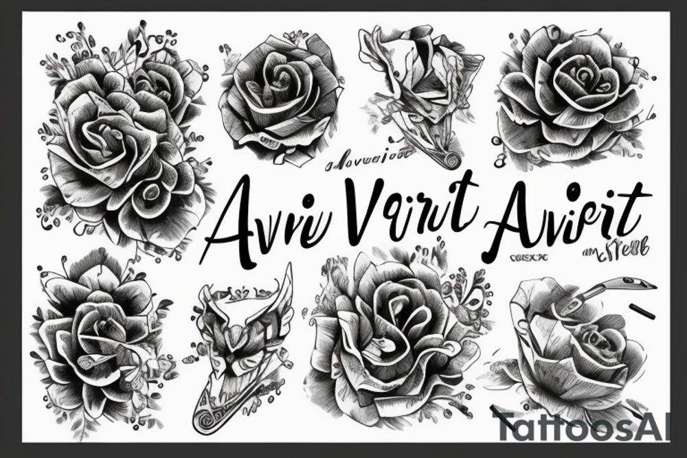 Write Avenir tattoo idea