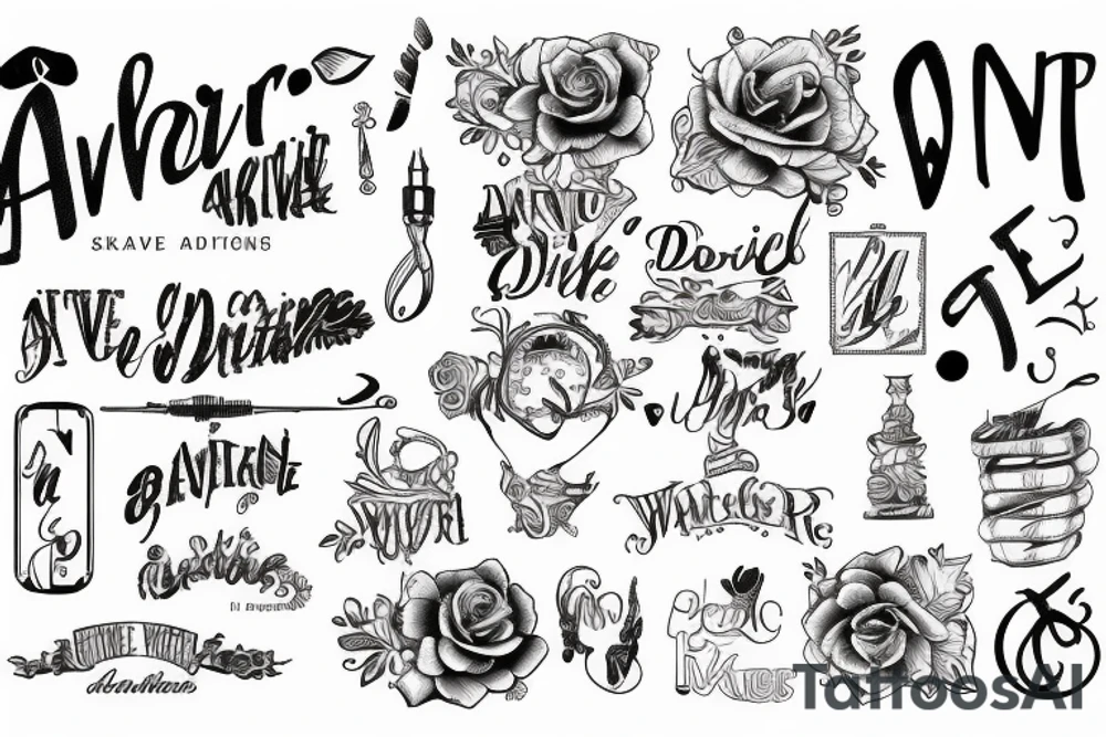 Write Avenir tattoo idea