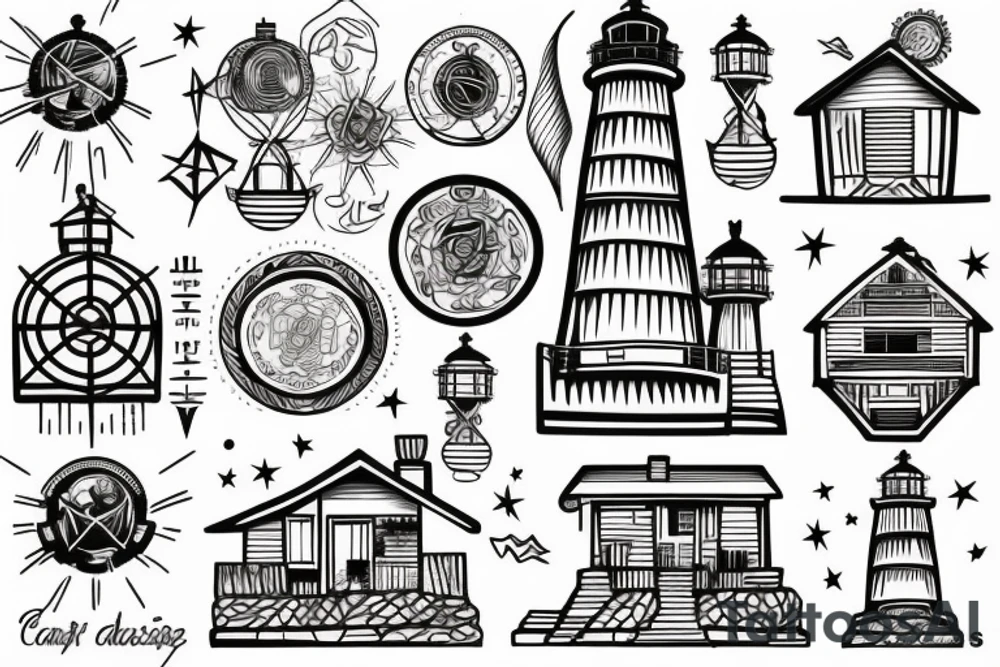 Lighthouse tattoo idea