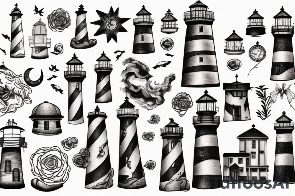 Lighthouse tattoo idea