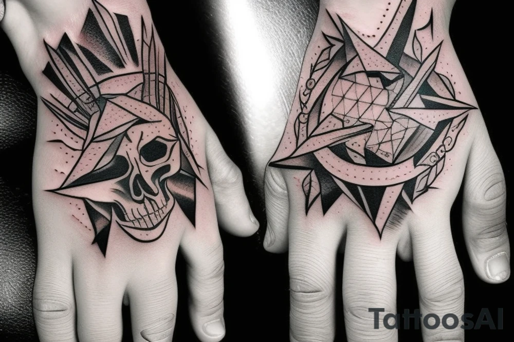 Metal dark evil hand tattoo tattoo idea