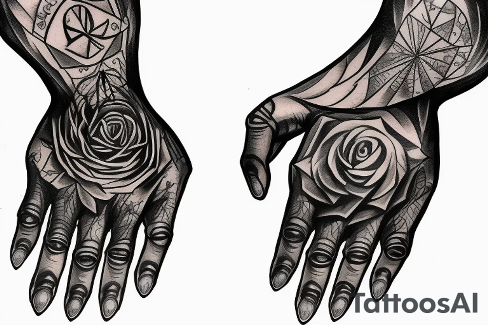 Metal dark evil hand tattoo tattoo idea