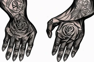 Metal dark evil hand tattoo tattoo idea