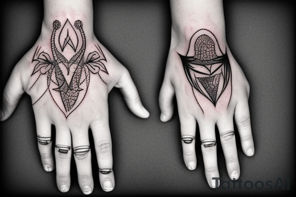 Metal dark evil hand tattoo tattoo idea