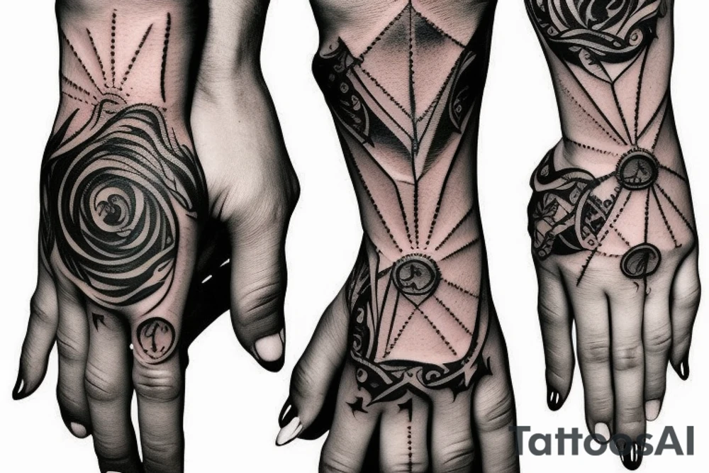 Metal dark evil hand tattoo tattoo idea