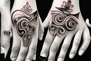Metal dark evil hand tattoo tattoo idea